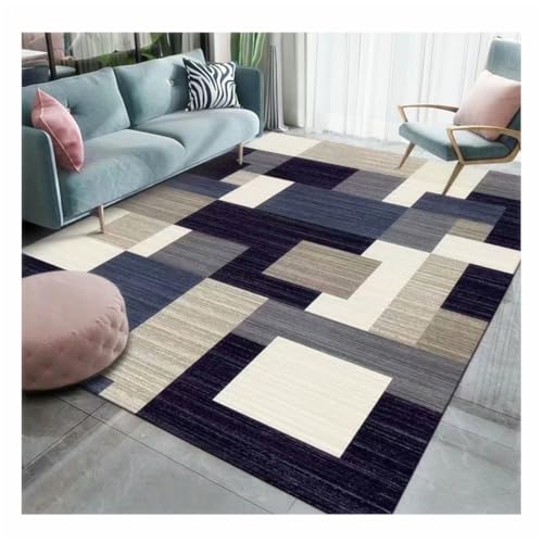 RUGMRZ Bedroom Carpet 300X400Cm Teppich Rund Klein Blau Mädchen Zimmer Deko Vorzimmer Kinderspielteppichgeometrisches Einfaches Sofa Wohnzimmer Flur rutschfest Mehrfarbig RUGMRZ Bedroom Carpet 300X400Cm Teppich Rund Klein Blau Mädchen Zimmer Deko Vorzimmer Kinderspielteppichgeometrisches Einfaches Sofa Wohnzimmer Flur rutschfest Mehrfarbig von RUGMRZ