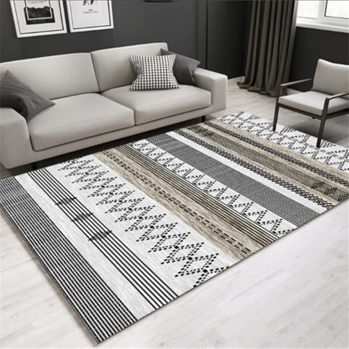 RUGMRZ Bedroom Decor 50X80Cm Kinder Teppich Mädchen 36 Schwarz Einfaches Wohnzimmer Modernes Sofa Couchtisch Schlafzimmer Nachttisch Vorraum Designer von RUGMRZ