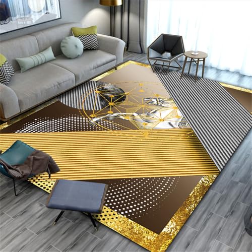 RUGMRZ Bett Teppich 300X400Cm Zimmer Teppichen 30 Goldene Kinder Für Jungs Teppichläufer Licht Luxus Wohnzimmer Sofa Schlafzimmer Abstrakt Waschbar von RUGMRZ
