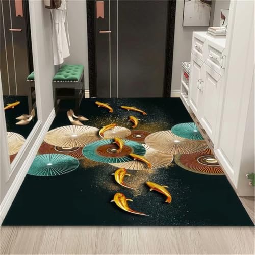 RUGMRZ Bettumrandung Schlafzimmer 140X200Cm Teppichläufer Flur rutschfest Mehrfarbig Küchenaccessoires Teppich Abwaschbar Kuschelig Weichflurtür Schmutzabweisend Un von RUGMRZ