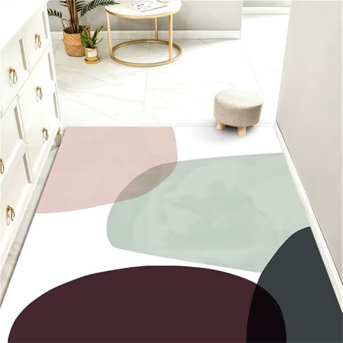 RUGMRZ Bettumrandung Teppich Kuschel Farbe Aquarell Design modern rutschfest Jugendzimmer Kinderteppich Mädchen 180X280CM von RUGMRZ