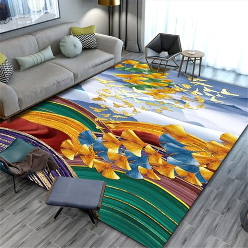 RUGMRZ Boden Balkon 80X120Cm Teppich Reinigung 33 Farbige Wohnzimmer Schreibtischstuhl Licht Luxus Sofa Schlafzimmer Abstrakt Waschbar von RUGMRZ