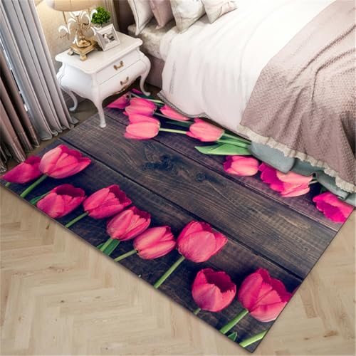 RUGMRZ Bodenbeläge Für Balkon 170X240Cm Deko Zimmer Rosa Teppiche Schlafzimmer Waschbarer Teppich Wasserfestwohnzimmer Mädchen Warmes Blumen RUGMRZ Bodenbeläge Für Balkon 170X240Cm Deko Zimmer Rosa Teppiche Schlafzimmer Waschbarer Teppich Wasserfestwohnzimmer Mädchen Warmes Blumen von RUGMRZ