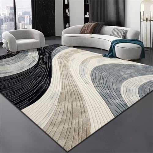 RUGMRZ Büro Teppich 80X160Cm Deko Balkon 1 Grau Kinderzimmer Teppiche Room Decoration Minimalistisches Wohnzimmer Minimalistische Linien Couchtisch Sofa Schlafzimmer von RUGMRZ