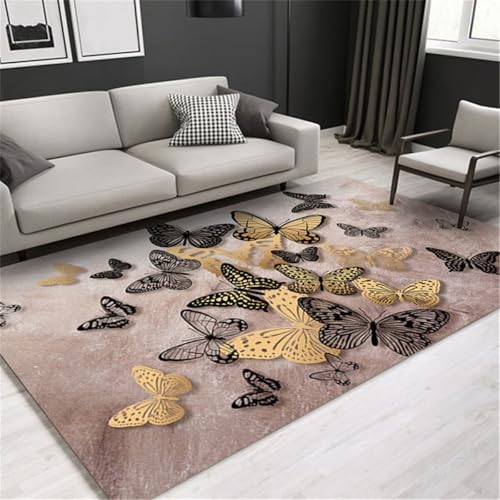 RUGMRZ Büro Teppich Wohnzimmer Weich Moderner Stil Waschbar In Waschmaschine 120X170CM von RUGMRZ