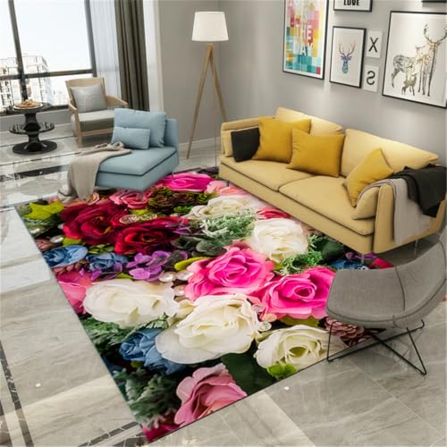 RUGMRZ Carpet Teppich 200X300Cm Rutschstopp Farbe Baby Mädchen Kinder Zimmer Sofa Teppichewohnzimmer Schlafzimmer Warmes Blumenmuster RUGMRZ Carpet Teppich 200X300Cm Rutschstopp Farbe Baby Mädchen Kinder Zimmer Sofa Teppichewohnzimmer Schlafzimmer Warmes Blumenmuster von RUGMRZ
