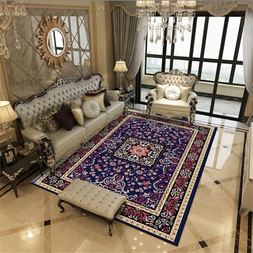 RUGMRZ Decoration Bedroom 180x230CM blau Kinder Teppich schreibtischstuhl Roter Vintage-Blumenteppich Wohnzimmer Kurzflor flurteppich läufer lang Hall Teppiches RUGMRZ Decoration Bedroom 180x230CM blau Kinder Teppich schreibtischstuhl Roter Vintage-Blumenteppich Wohnzimmer Kurzflor flurteppich läufer lang Hall Teppiches von RUGMRZ
