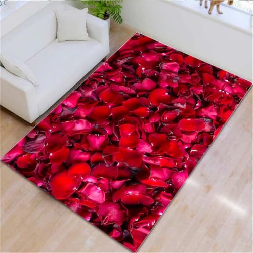 RUGMRZ Deko Kinderzimmer Jungen 200X300Cm Babyzimmer Teppich Rot Kuschelecke Area Rug Washable Rugwohnzimmer Mädchen Schlafzimmer Warmes Blumenmuster RUGMRZ Deko Kinderzimmer Jungen 200X300Cm Babyzimmer Teppich Rot Kuschelecke Area Rug Washable Rugwohnzimmer Mädchen Schlafzimmer Warmes Blumenmuster von RUGMRZ