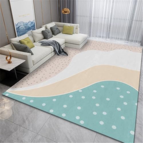 RUGMRZ Deko Schlafzimmer Abstrakte Kunst rutschfest Waschbar Bad Teppich Mehrfarbig Spielteppich Baby Boden 120X160CM RUGMRZ Deko Schlafzimmer Abstrakte Kunst rutschfest Waschbar Bad Teppich Mehrfarbig Spielteppich Baby Boden 120X160CM von RUGMRZ