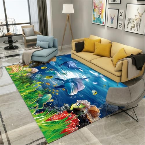 RUGMRZ Deko Terasse 80X160Cm Bürostuhl Unterlage Teppich Blau Tepich In Wohnzimmer Outdoorteeppich Geometrischwohnzimmer Mädchen Schlafzimmer Warmes Blumenmuster Grün RUGMRZ Deko Terasse 80X160Cm Bürostuhl Unterlage Teppich Blau Tepich In Wohnzimmer Outdoorteeppich Geometrischwohnzimmer Mädchen Schlafzimmer Warmes Blumenmuster Grün von RUGMRZ