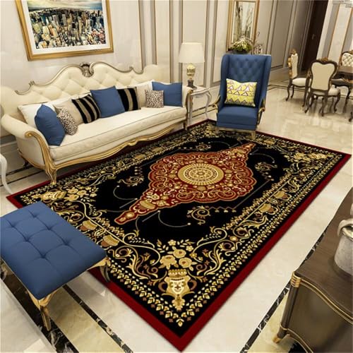 RUGMRZ Deko Terrasse Bettvorleger Schlafzimmer rutschfest Roter Retro-Stil waschbar Kinder Teppiche Jungs Teppich Kind 130X190CM RUGMRZ Deko Terrasse Bettvorleger Schlafzimmer rutschfest Roter Retro-Stil waschbar Kinder Teppiche Jungs Teppich Kind 130X190CM von RUGMRZ