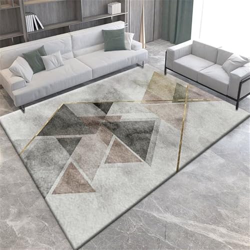 RUGMRZ Dekoration Schlafzimmer Teppich Kind 160x200CM Kinder Zimmer deko Grau Geometrischer Vintage-Teppich jugendzimmer Jungen Teppichen von RUGMRZ