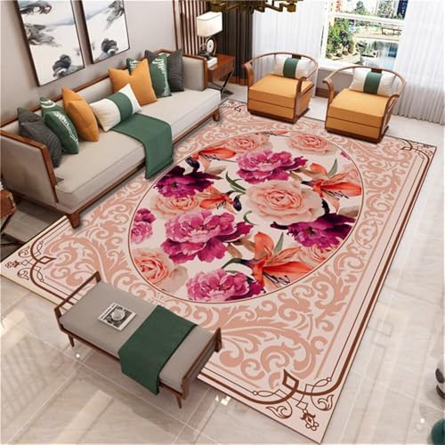 RUGMRZ Designer Teppich Lila Retro-Wohnzimmer Bereich dekorative langlebig Kleiner 200x250cm von RUGMRZ