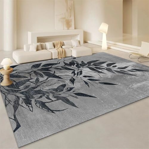RUGMRZ Designer Teppiche 130X190Cm Teppich Läufer Waschbar 29 Grau Esstisch Landhaus Deko Das Wohnzimmer Ist Schmutzabweisend Pflegeleicht Und Schlafzimmer Bett Sind rutschfest von RUGMRZ