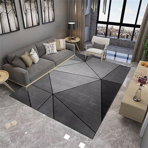 RUGMRZ Esstisch Groß Teppich kinderzimmer Junge 170x240CM zuschneidbar Grau Schmutzabweisender und pflegeleichter Kinder Zimmer deko Büro Bodenmatte von RUGMRZ