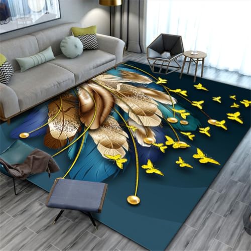 RUGMRZ Esszimmer Teppich 180X250Cm Mädchen Jugendzimmer 23 Blau Flurdeko Mädchenzimmer Dekoration Licht Luxus Wohnzimmer Sofa Schlafzimmer Abstrakt Waschbar RUGMRZ Esszimmer Teppich 180X250Cm Mädchen Jugendzimmer 23 Blau Flurdeko Mädchenzimmer Dekoration Licht Luxus Wohnzimmer Sofa Schlafzimmer Abstrakt Waschbar von RUGMRZ