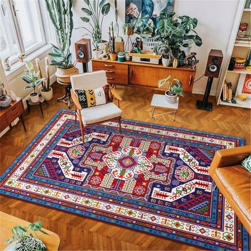 RUGMRZ Fleckerlteppich Teppich Treppe Retro-Stil Deko Outdoor Terrasse 180X250CM von RUGMRZ