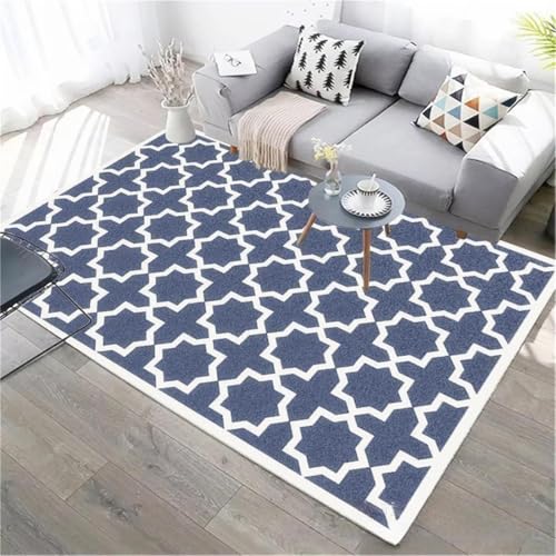 RUGMRZ Flur Läufer Geometrische Sofadekoration Für Das Wohnzimmer Teppich Blau Bodenschutzmatte Deko Modern 80X160CM RUGMRZ Flur Läufer Geometrische Sofadekoration Für Das Wohnzimmer Teppich Blau Bodenschutzmatte Deko Modern 80X160CM von RUGMRZ