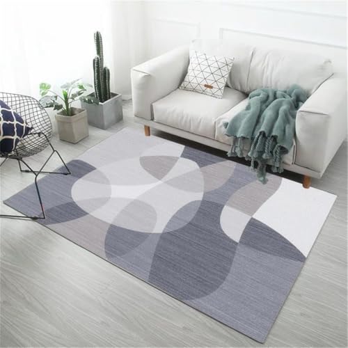 RUGMRZ Flur Teppich Moderne Minimalistische rutschfeste Geometrie Teppiche Für Wohnzimmer Blau Antirutsch Pads Bodenschutzmatte 200X300CM RUGMRZ Flur Teppich Moderne Minimalistische rutschfeste Geometrie Teppiche Für Wohnzimmer Blau Antirutsch Pads Bodenschutzmatte 200X300CM von RUGMRZ