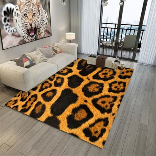RUGMRZ FlurteppichKüchenteppich Groß Esszimmer Vorleger 60x120CM schmutzfangmatte BraunTiermuster-Teppich Teppich Jungen Jugendzimmer von RUGMRZ