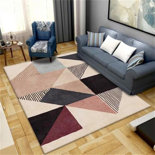 RUGMRZ Fussmatte Innen Geometrisches Design Langlebiger moderner Flächenteppich Teppich Flur 120x160cm von RUGMRZ
