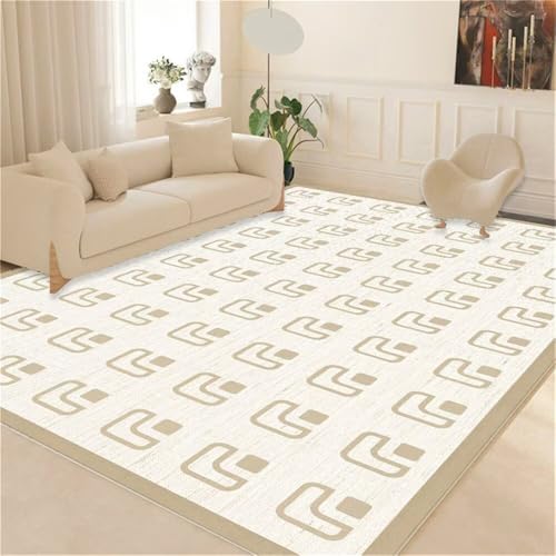 RUGMRZ Fussmatte Innen Geometrisches Design Langlebiger moderner Flächenteppich Teppich Läufer Flur 90x190cm von RUGMRZ