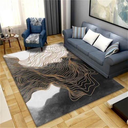 RUGMRZ Fußmatte Innen Graue Fläche Dekoration Design Wohnzimmer Schlafzimmer Teppiche In 100x160cm von RUGMRZ