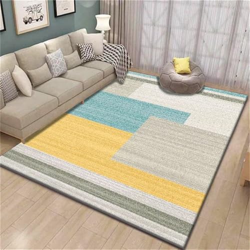 RUGMRZ Fussmatte Innen Graues geometrisches Design modern langlebig waschbar Rugs for Living Room 80x160cm RUGMRZ Fussmatte Innen Graues geometrisches Design modern langlebig waschbar Rugs for Living Room 80x160cm von RUGMRZ