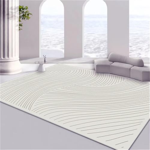 RUGMRZ Fußmatte Innen Moderne graue Teppich helle Farbe ist langlebig Grau 130x190cm von RUGMRZ