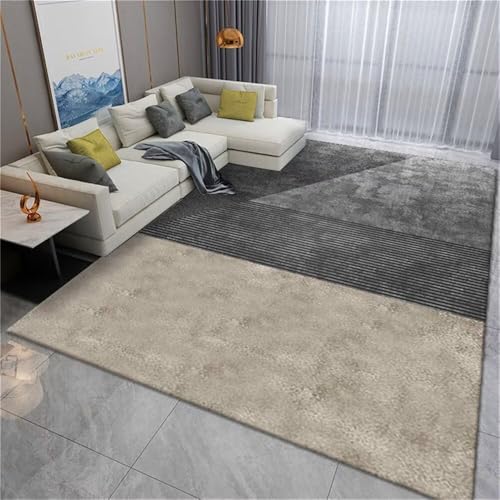 RUGMRZ Gaming Teppich Kinder Teppich Mädchen Modernes graues geometrisches Design unregelmäßiges Muster Dekoration langlebig Vorleger 60x90cm von RUGMRZ