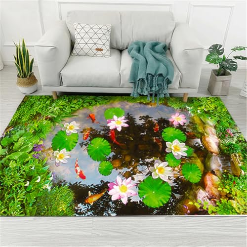 RUGMRZ Gewebter Teppich 170X240Cm Kinder Zimmer Für Jungs Grün Vorraum Mobel Fur Wohnzimmer Happy Decor Kids Teppichfischschule Lotusblattmuster Ist EIN Muss Neue RUGMRZ Gewebter Teppich 170X240Cm Kinder Zimmer Für Jungs Grün Vorraum Mobel Fur Wohnzimmer Happy Decor Kids Teppichfischschule Lotusblattmuster Ist EIN Muss Neue von RUGMRZ