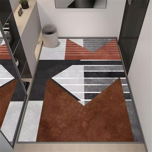 RUGMRZ Girls Rugs for BedroomHallway Rug Deko Teppich 180x230CM rutschfest waschbar Outdoorteppiche BraunGraues, schwarzes, langlebiges Teppich. schmutzfangmatte von RUGMRZ