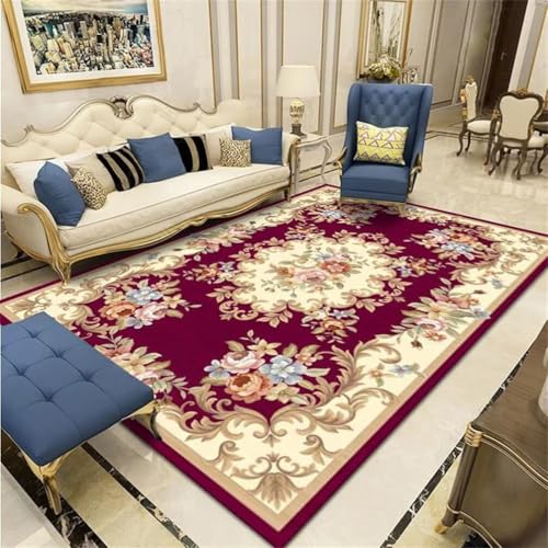 RUGMRZ Günstig TeppichTeppiche Für Wohnzimmer Babyzimmer Teppich Junge 200x300CM Teppiche Schlafzimmer rotRetro-Blumen-Teppich Kinder RUGMRZ Günstig TeppichTeppiche Für Wohnzimmer Babyzimmer Teppich Junge 200x300CM Teppiche Schlafzimmer rotRetro-Blumen-Teppich Kinder von RUGMRZ