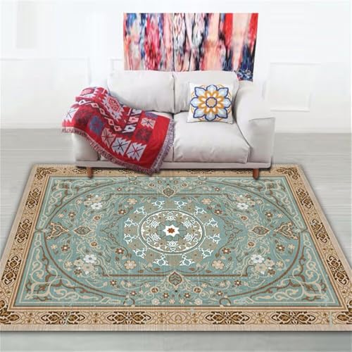 RUGMRZ Günstig TeppichTerrassen Teppich Outdoor Wetterfest langlebig und Teppiche 200x280CM Bad rutschfest waschbar blauPflegeleichter Blumenteppich bodenmatte kinderzimmer RUGMRZ Günstig TeppichTerrassen Teppich Outdoor Wetterfest langlebig und Teppiche 200x280CM Bad rutschfest waschbar blauPflegeleichter Blumenteppich bodenmatte kinderzimmer von RUGMRZ