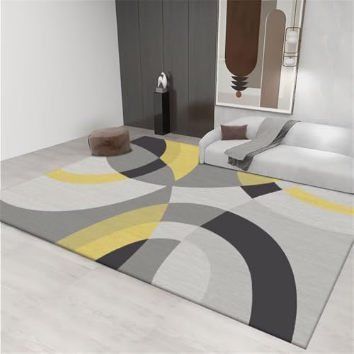 RUGMRZ Günstig TeppichWohnzimmer Teppich Kurzflor Kinderzimmer 200x300CM Kinderteppich Mädchen GrauGelber schwarzer geometrischer Teppich. fußmatte schmal RUGMRZ Günstig TeppichWohnzimmer Teppich Kurzflor Kinderzimmer 200x300CM Kinderteppich Mädchen GrauGelber schwarzer geometrischer Teppich. fußmatte schmal von RUGMRZ