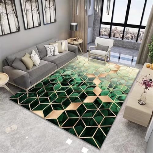 RUGMRZ Günstig TeppichWohnzimmer Teppich Weich Teenager Mädchen 200x300CM Großer GrünModerner geometrischer Teppich. Schallschutz RUGMRZ Günstig TeppichWohnzimmer Teppich Weich Teenager Mädchen 200x300CM Großer GrünModerner geometrischer Teppich. Schallschutz von RUGMRZ