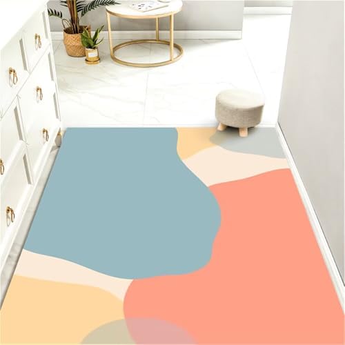 RUGMRZ Kinder Teppich Jungen Jugendzimmer Rotes und blaues Farbschema waschbar Bürostuhl Gamer 180X280CM von RUGMRZ