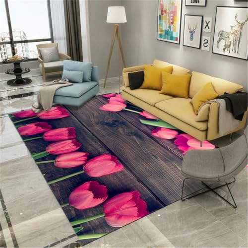 RUGMRZ Kinder Teppiche Junge 180X280Cm Schreibtisch Teppich Rosa Wohnzimmer Sofa Couch Teppichwohnzimmer Mädchen Schlafzimmer Warmes Blumenmuster RUGMRZ Kinder Teppiche Junge 180X280Cm Schreibtisch Teppich Rosa Wohnzimmer Sofa Couch Teppichwohnzimmer Mädchen Schlafzimmer Warmes Blumenmuster von RUGMRZ