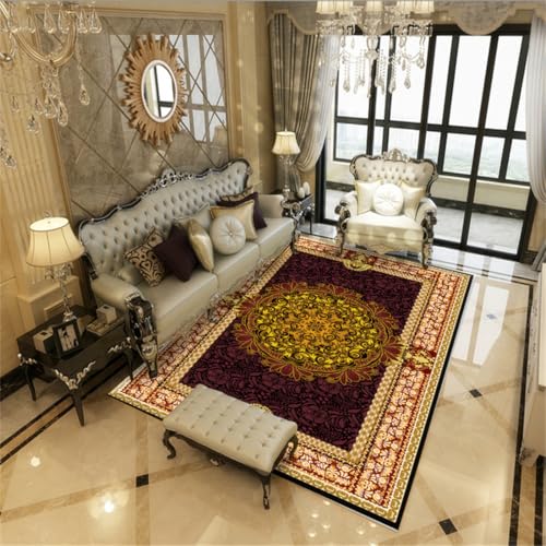 RUGMRZ Kinder Zimmer 180X280Cm Moderne Teppiche Wohnzimmer Braun Kinderteppiche Jugendzimmer Deko Teppich Waschbarvintage-Stil Geometrische Regeln Sofa Dunkel RUGMRZ Kinder Zimmer 180X280Cm Moderne Teppiche Wohnzimmer Braun Kinderteppiche Jugendzimmer Deko Teppich Waschbarvintage-Stil Geometrische Regeln Sofa Dunkel von RUGMRZ