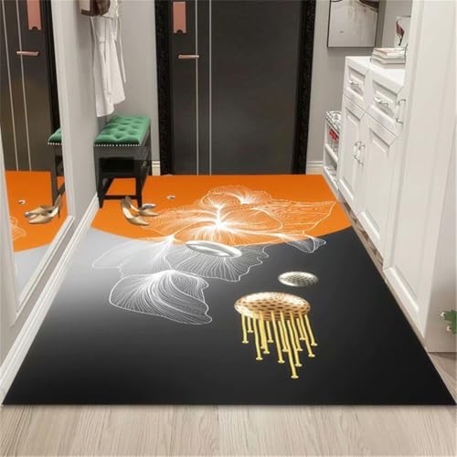 RUGMRZ Kinderteppich 160X230Cm Kuschelecke Kinderzimmer Teppich Orange Farbe Wohnzimmer Waschbar In Waschmaschine Badteppich Küchenvorlegerflurtür Schmutzabweisend rutschfest AR von RUGMRZ