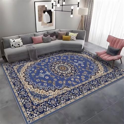 RUGMRZ Kinderteppich Jungen 300x400CM Kurzflor Creative Color Matching Teppich Blau Wohnkultur-Teppich Outdoor Rug von RUGMRZ