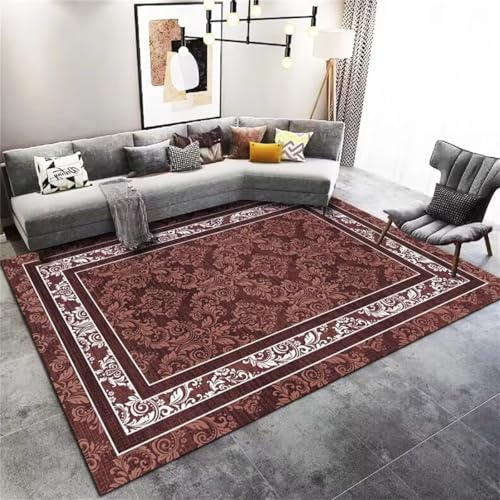 RUGMRZ Kinderteppich Mädchen Auslegware Retro-Stil Teppich Kind 50X80CM von RUGMRZ