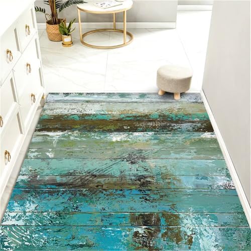 RUGMRZ Kinderteppiche Deko Tisch Wohnzimmer Gelbe und Blaue Tuschemalereien können individuell gestaltet Werden. Bodenbelag Für Balkon Auslegware Kinderzimmer 200X250CM von RUGMRZ