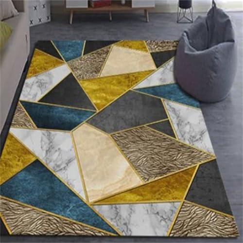 RUGMRZ Kinderzimmer Teppich Mädchen 200X200Cm Outdoorteppich 8 Gelb Moderne Minimalistische Geometrische Wohnzimmer Rechteck Haushalt Anti Rutsch Babyzimmer Junge von RUGMRZ