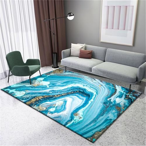 RUGMRZ Kinderzimmerteppich Mädchen Teppich Jugendzimmer Jungen Gelb blau Farbschema modern waschbar Zimmer Betten 160X250CM RUGMRZ Kinderzimmerteppich Mädchen Teppich Jugendzimmer Jungen Gelb blau Farbschema modern waschbar Zimmer Betten 160X250CM von RUGMRZ