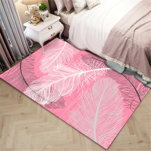 RUGMRZ Kitchen Carpet 200X250Cm Waschbare+Teppiche Rosa Grosser Teppich Wohnzimmer Mädchen Kinderzimmer Kinder Teppichfedermuster Schlafzimmer Verschiedene Größen RUGMRZ Kitchen Carpet 200X250Cm Waschbare+Teppiche Rosa Grosser Teppich Wohnzimmer Mädchen Kinderzimmer Kinder Teppichfedermuster Schlafzimmer Verschiedene Größen von RUGMRZ