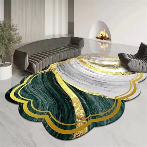 RUGMRZ Kitchen Teppich 160X230Cm Unter Esstisch 22 Grün Kinderzimmerteppich Junge Küchenläufer rutschfest Leichtes Luxus Exotische Sand Fließen Gold Heim Unregelmäßige Wohnzimmer RUGMRZ Kitchen Teppich 160X230Cm Unter Esstisch 22 Grün Kinderzimmerteppich Junge Küchenläufer rutschfest Leichtes Luxus Exotische Sand Fließen Gold Heim Unregelmäßige Wohnzimmer von RUGMRZ