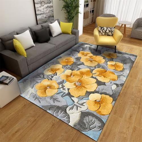 RUGMRZ Klein Teppich 170X240Cm Outdoorteppich 22 Gelb Haushalt Wohnzimmer Moderne Minimalistische Schlafzimmer Am Bettrand Druck Grau Eingangsbereich Weich von RUGMRZ