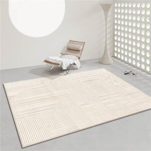 RUGMRZ Klein Teppich 200x300CM Home Teppich büro Teppich Beige Maschinenwaschbarer Teppich mit modernem minimalistischem Design für Babyzimmer Teppich kinderzimmer mädchen von RUGMRZ