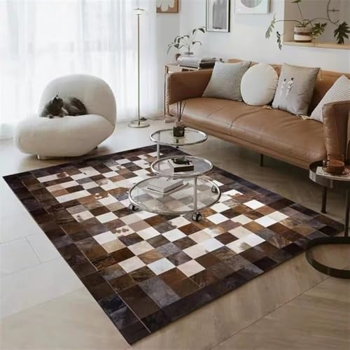 RUGMRZ Kleiner Teppich Mädchen 60x90CM jugendzimmer Jungen läufer BRAUN Vintage Karierter Moderne teppiche Hall Teppiches RUGMRZ Kleiner Teppich Mädchen 60x90CM jugendzimmer Jungen läufer BRAUN Vintage Karierter Moderne teppiche Hall Teppiches von RUGMRZ